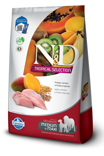 N&D Adulto TROPICAL MEDIUM/MAXI POLLO