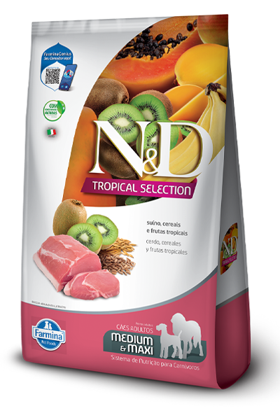 N&D Adulto TROPICAL MEDIUM/MAXI CERDO
