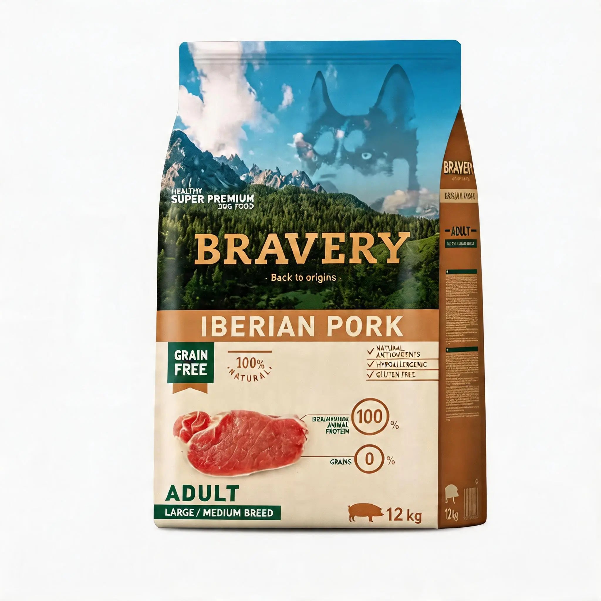 Bravery Adulto Raza Media y Grande IBERIAN PORK